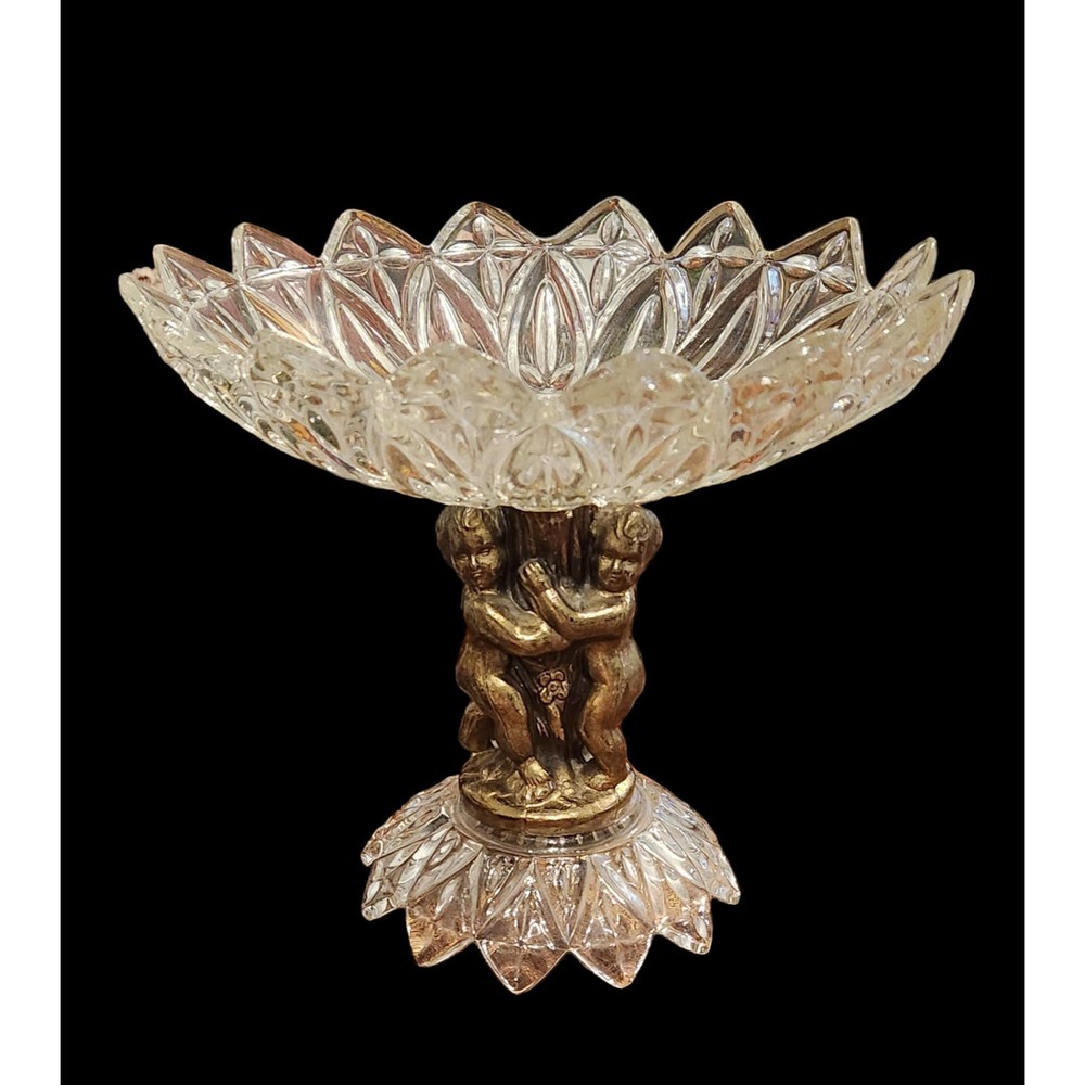 Antique French Rococo Pedestal Compote Centerpiece